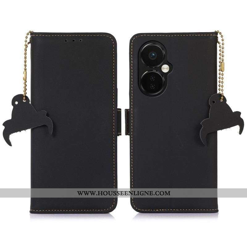 Housse OnePlus Nord CE 3 Lite 5G Véritable Cuir RFID