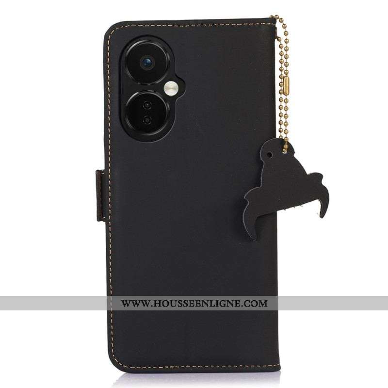 Housse OnePlus Nord CE 3 Lite 5G Véritable Cuir RFID