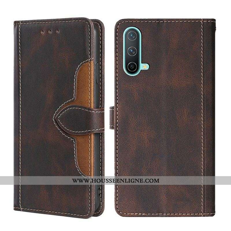 Housse OnePlus Nord CE 5G 5G Simili Cuir Bicolore Stylish