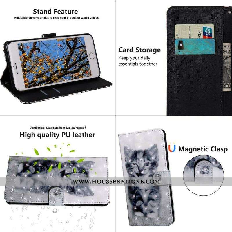 Housse OnePlus Nord CE 5G Chat Noir et Blanc