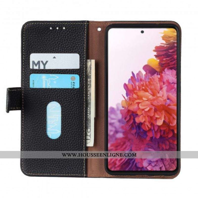 Housse OnePlus Nord CE 5G Cuir Litchi KHAZNEH RFID