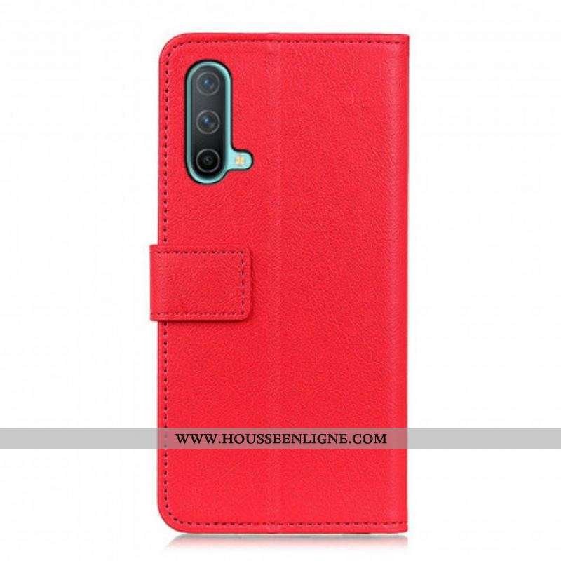 Housse OnePlus Nord CE 5G Effet Cuir Classique