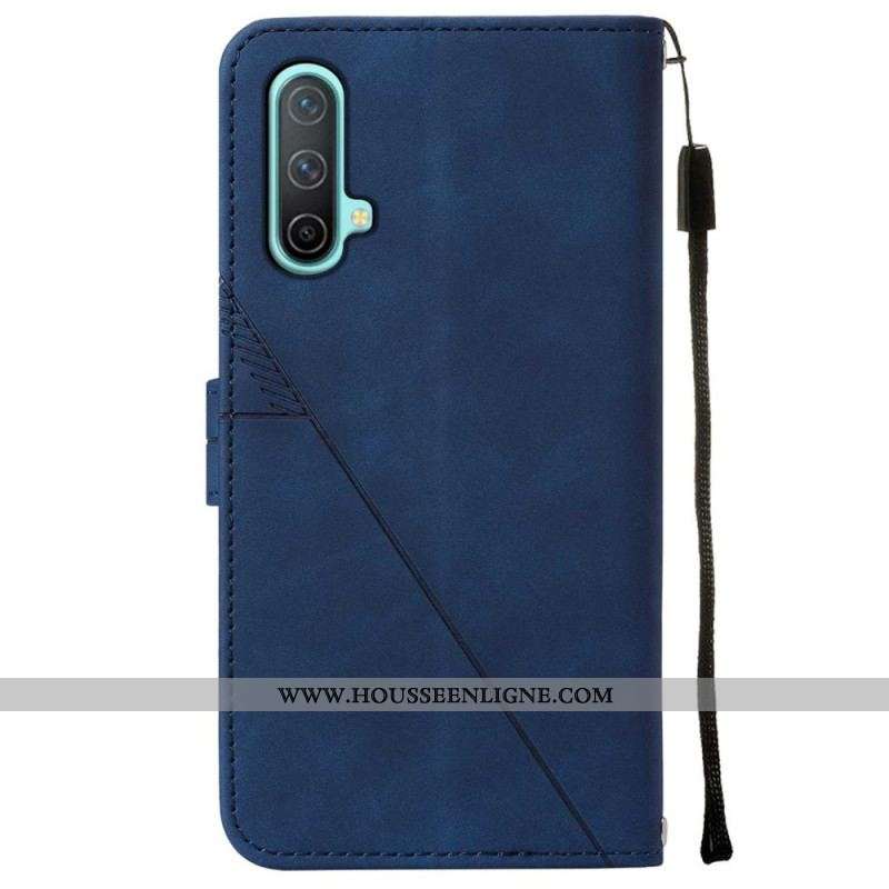 Housse OnePlus Nord CE 5G Effet Cuir Pyramide