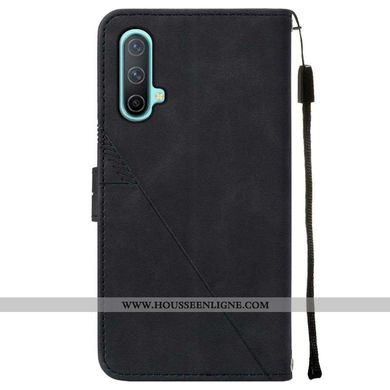Housse OnePlus Nord CE 5G Effet Cuir Pyramide