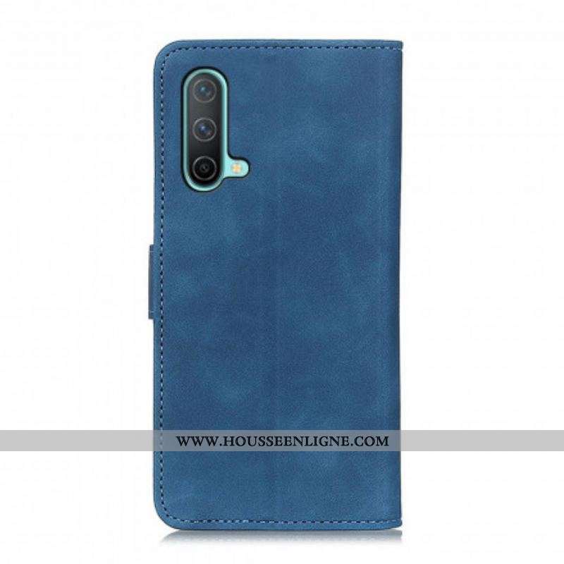 Housse OnePlus Nord CE 5G Effet Cuir Vintage KHAZNEH