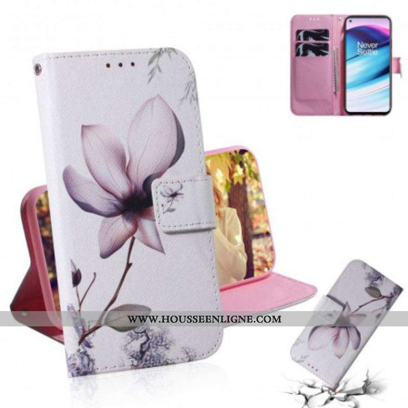 Housse OnePlus Nord CE 5G Fleur Vieux Rose