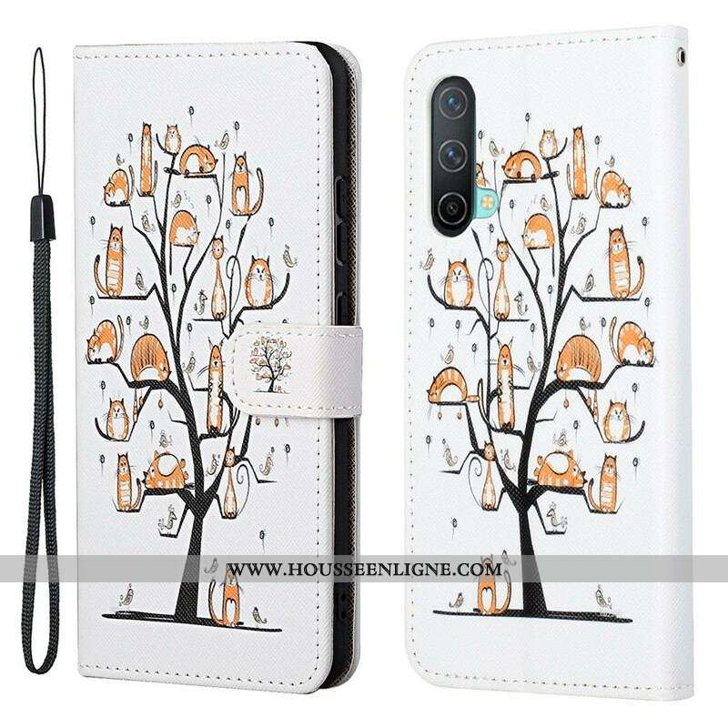 Housse OnePlus Nord CE 5G Funky Cats à Lanière