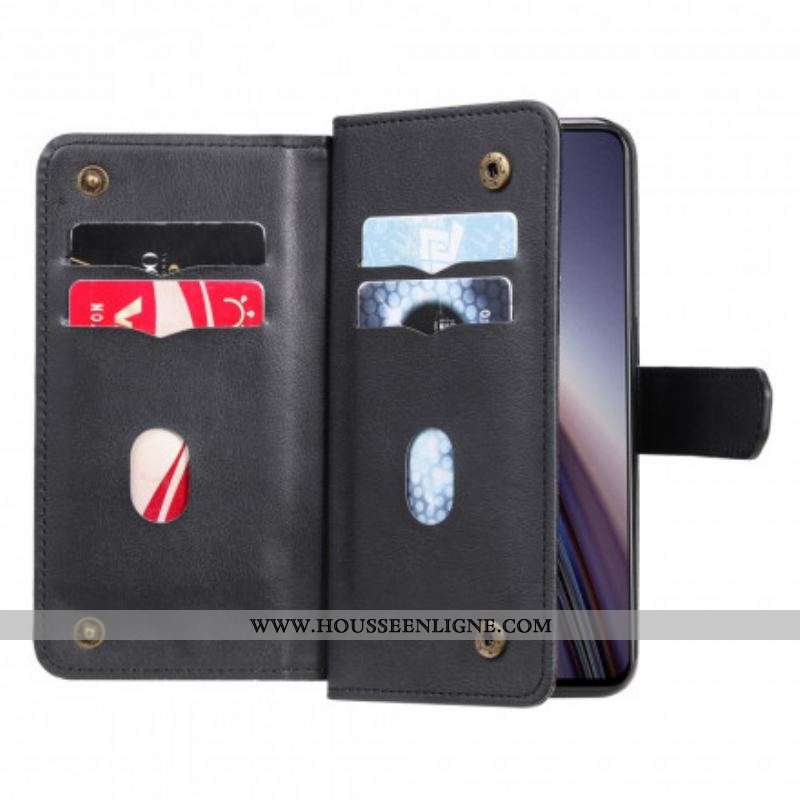 Housse OnePlus Nord CE 5G Multi-fonctions 10 Porte-Cartes