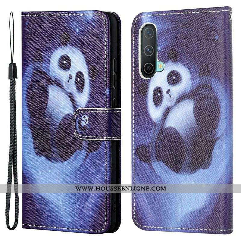 Housse OnePlus Nord CE 5G Panda Space à Lanière