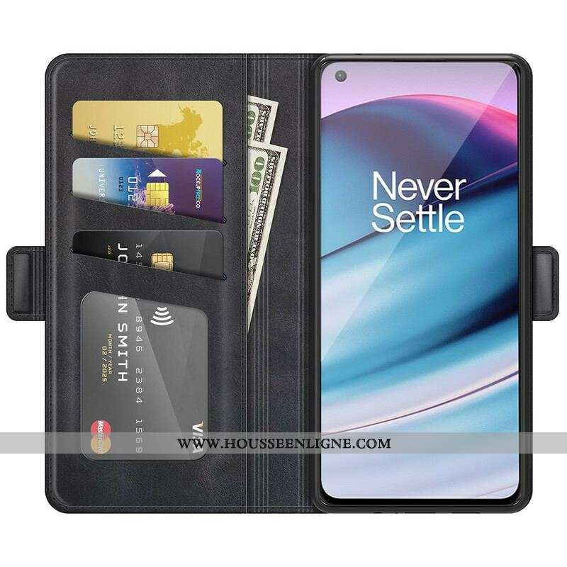 Housse OnePlus Nord CE 5G Rabat Double Classique
