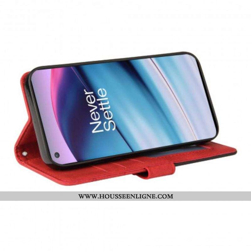 Housse OnePlus Nord CE 5G Simili Cuir Bicolore Signature