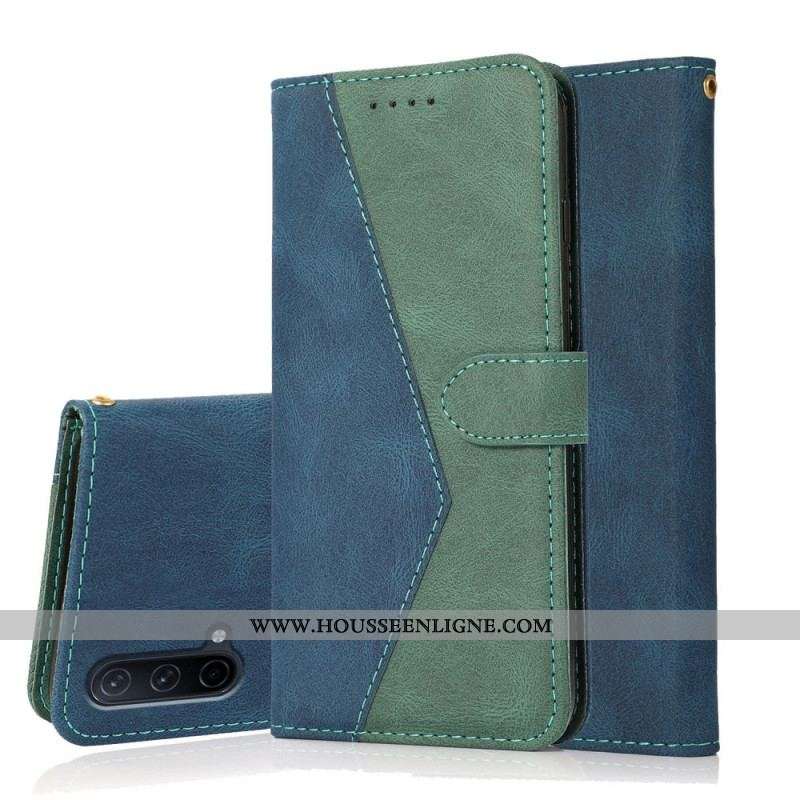Housse OnePlus Nord CE 5G Simili Cuir Bicolore Triangle