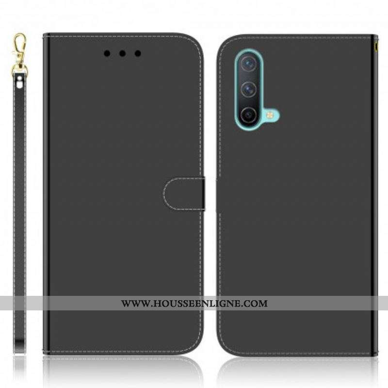 Housse OnePlus Nord CE 5G Simili Cuir Couverture MIroir