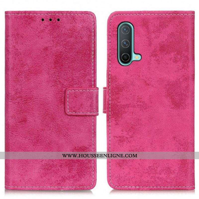 Housse OnePlus Nord CE 5G Simili Cuir Vintage