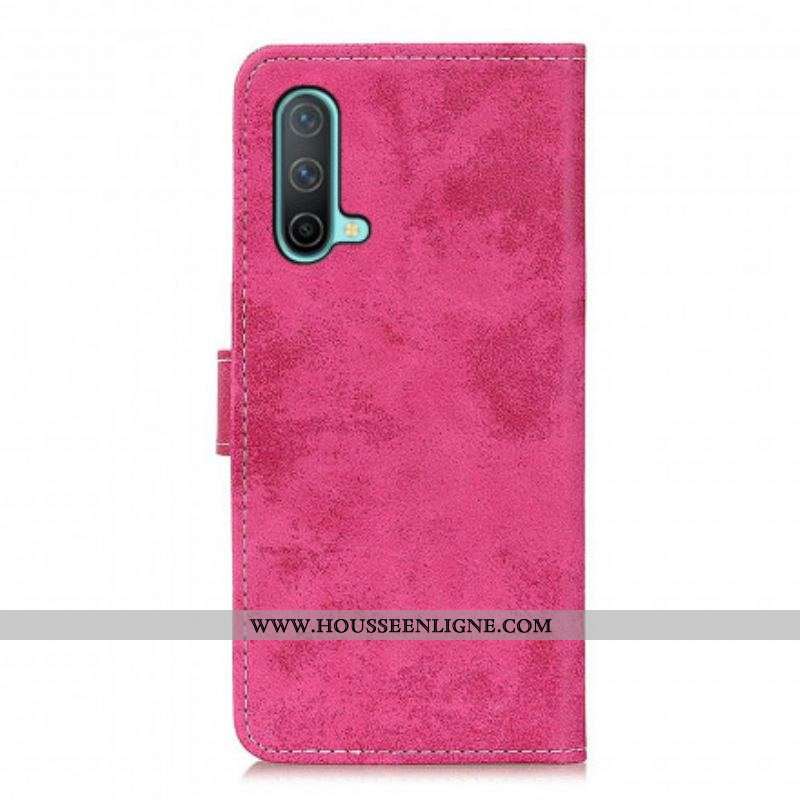 Housse OnePlus Nord CE 5G Simili Cuir Vintage