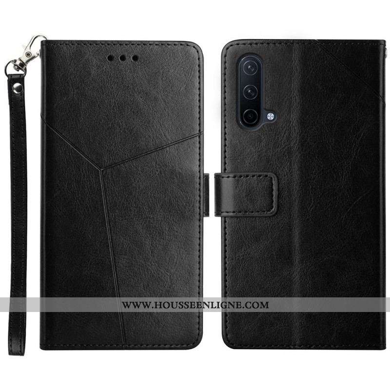Housse OnePlus Nord CE 5G Style Cuir Géo Y Design