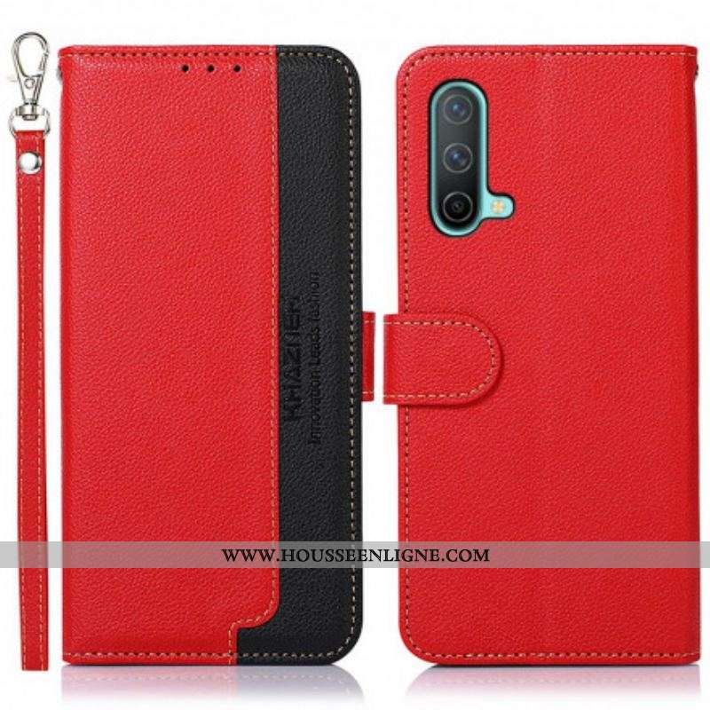 Housse OnePlus Nord CE 5G Style Litchi RFID KHAZNEH