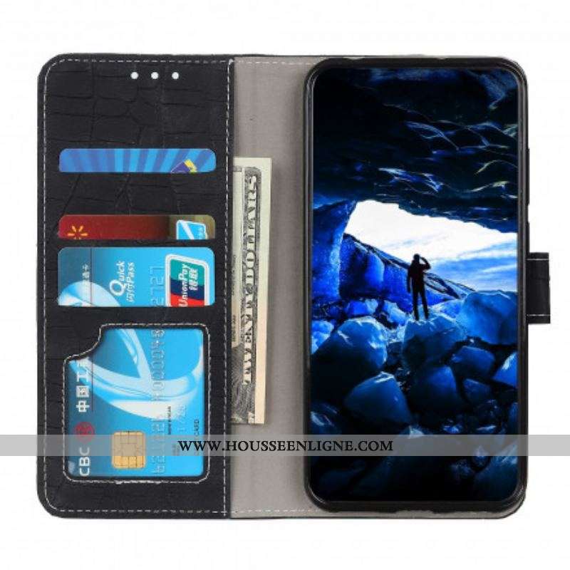 Housse OnePlus Nord CE 5G Style Peau de Crocodile Vintage
