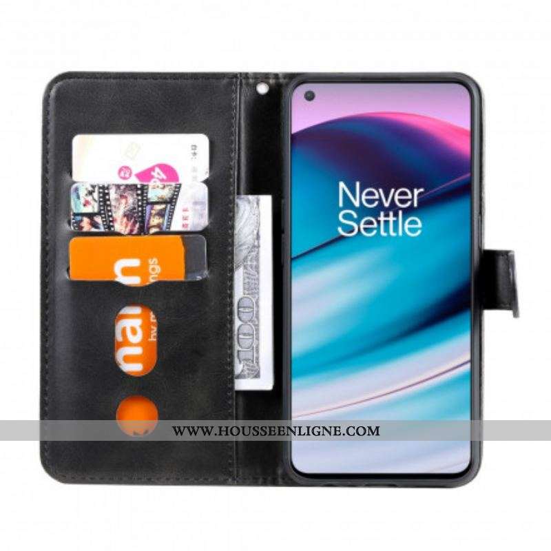 Housse OnePlus Nord CE 5G Vintage Porte-Monnaie