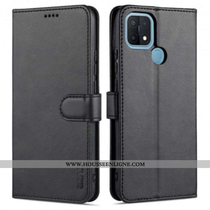 Housse Oppo A15 AZNS Effet Cuir