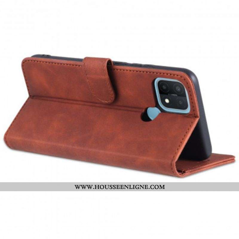 Housse Oppo A15 AZNS Effet Cuir