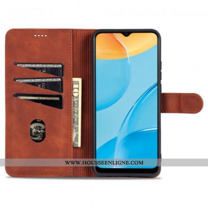 Housse Oppo A15 AZNS Effet Cuir