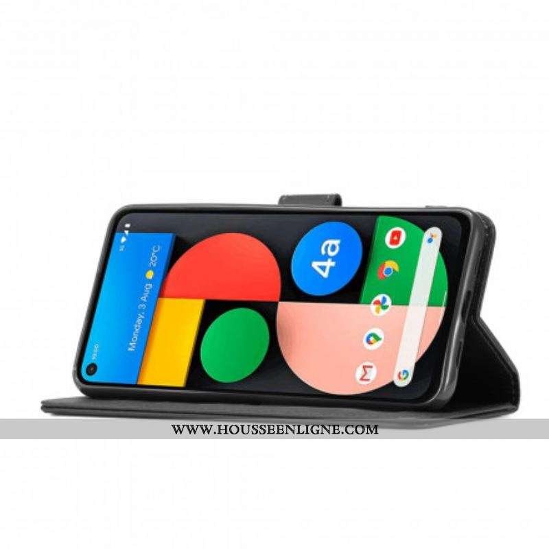 Housse Oppo A15 LC.IMEEKE Effet Cuir