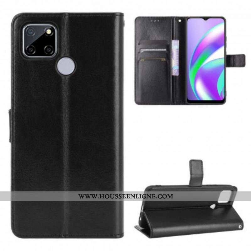 Housse Oppo A15 Simili Cuir Flashy