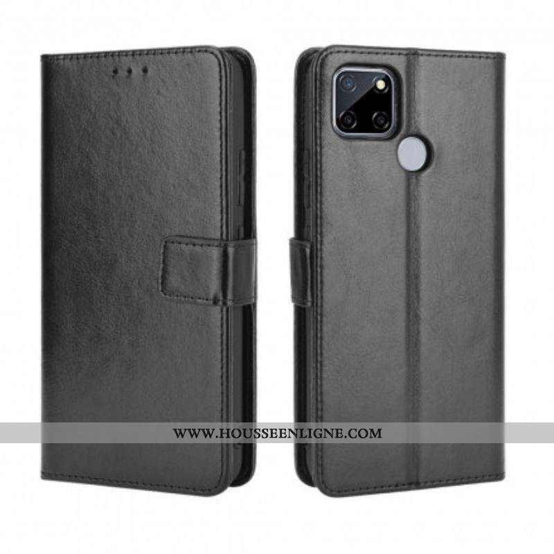 Housse Oppo A15 Simili Cuir Flashy