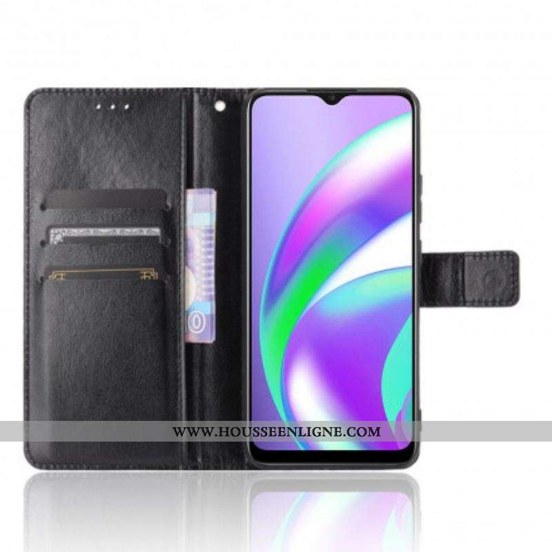 Housse Oppo A15 Simili Cuir Flashy