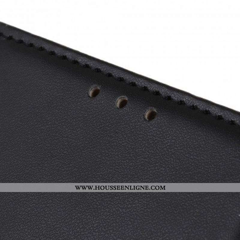 Housse Oppo A15 Simili Cuir Simple