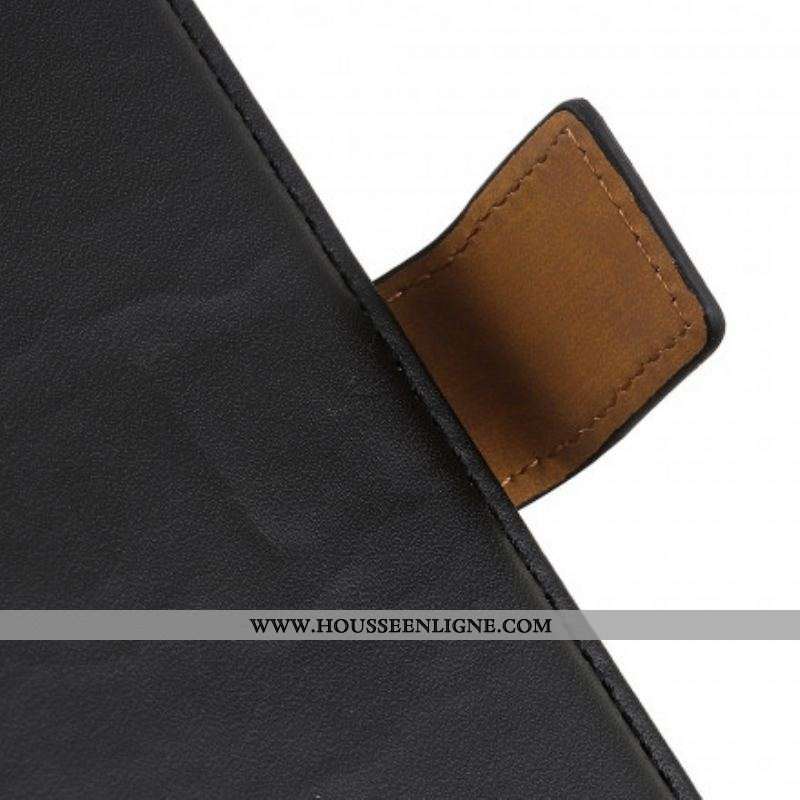 Housse Oppo A15 Simili Cuir Simple