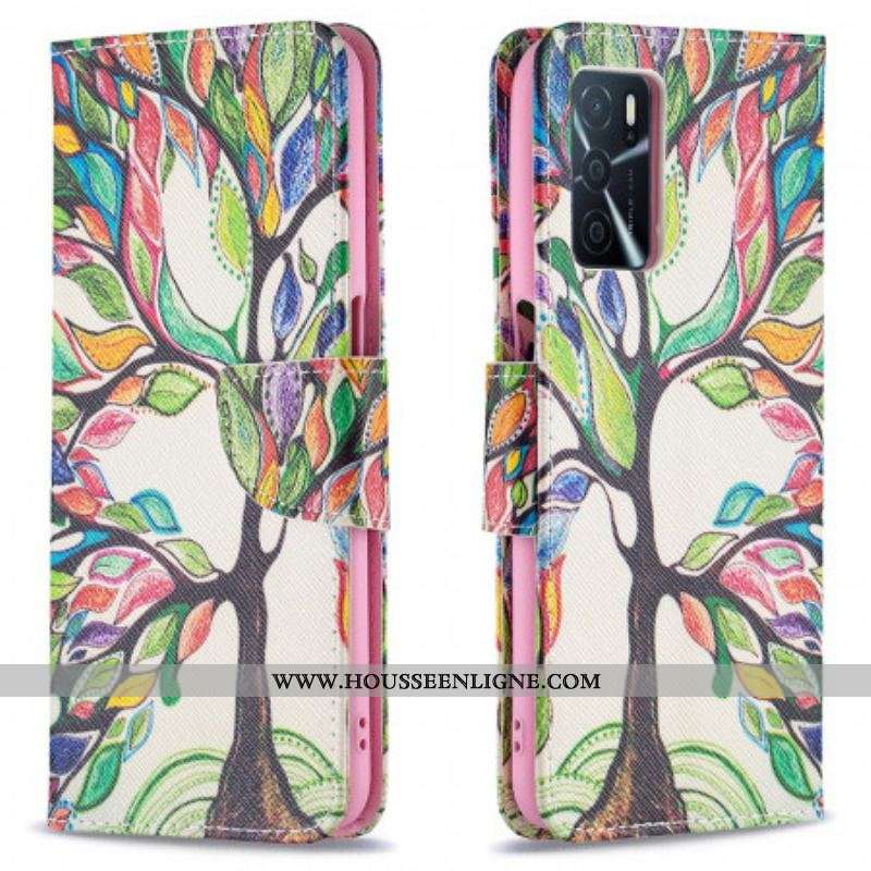 Housse Oppo A16 / A16s Arbre Coloré