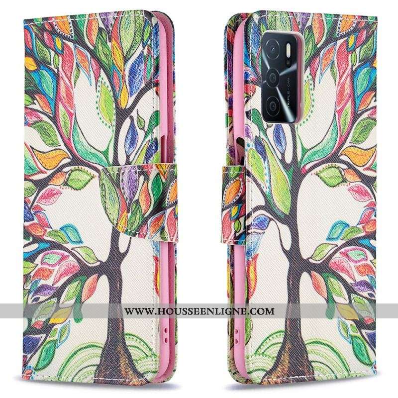 Housse Oppo A16 / A16s Arbre Coloré