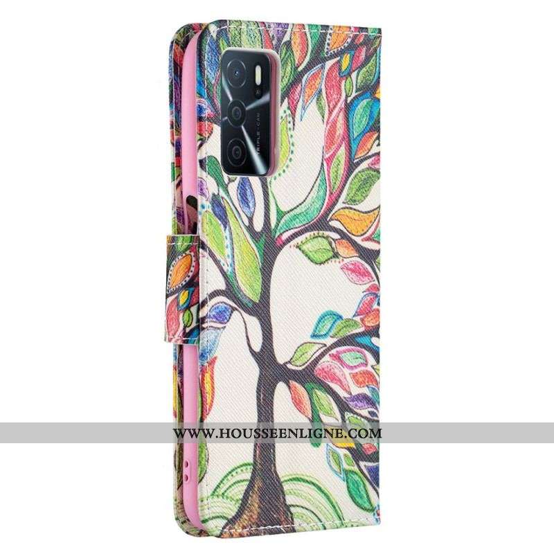Housse Oppo A16 / A16s Arbre Coloré
