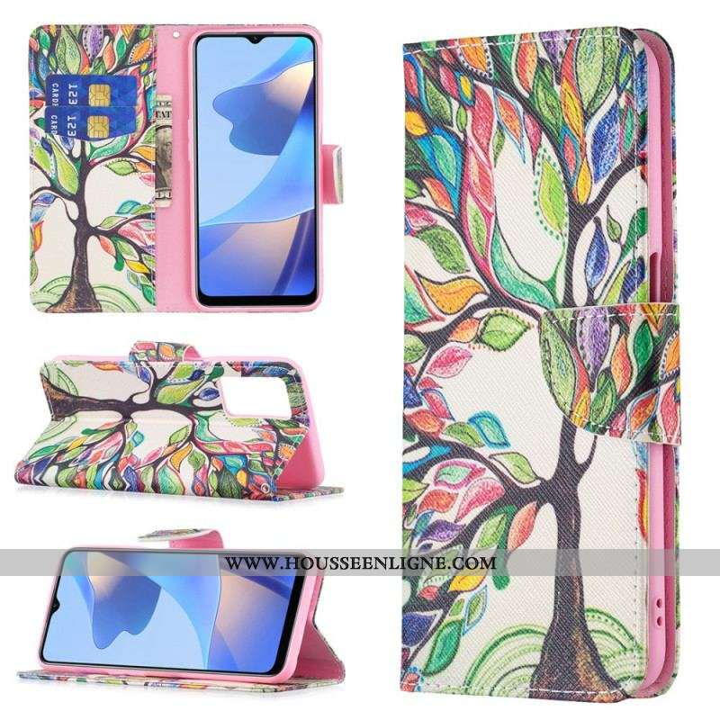 Housse Oppo A16 / A16s Arbre Coloré