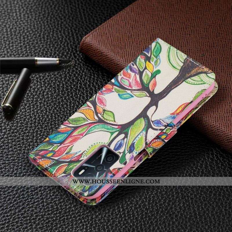 Housse Oppo A16 / A16s Arbre Coloré