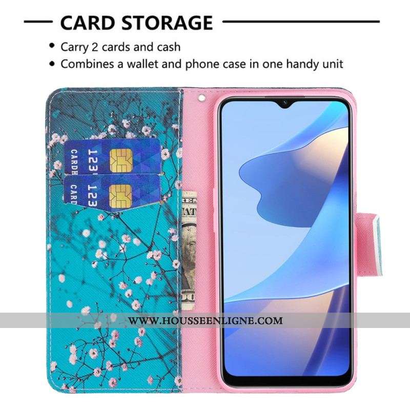 Housse Oppo A16 / A16s Arbre en Fleurs