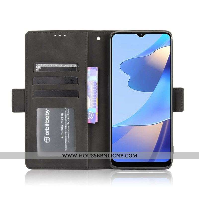 Housse Oppo A16 / A16s Classe Première Multi-Cartes