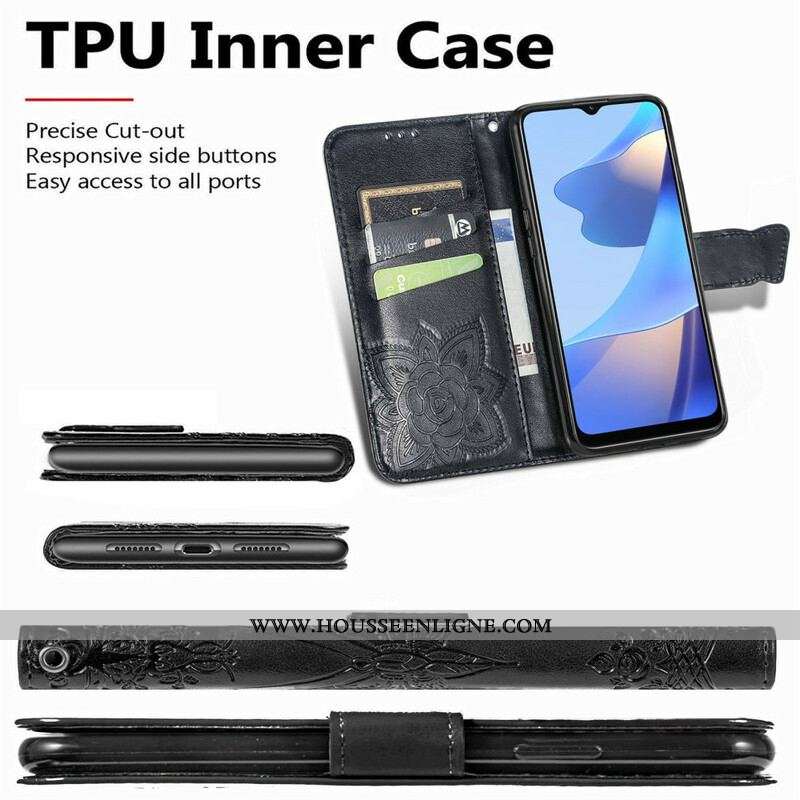 Housse Oppo A16 / A16s Demi Papillons