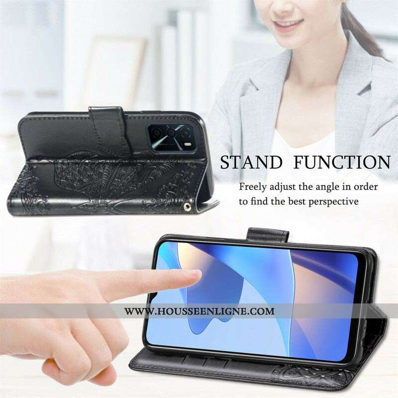 Housse Oppo A16 / A16s Demi Papillons
