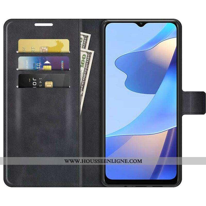Housse Oppo A16 / A16s Effet Cuir Slim Extrême