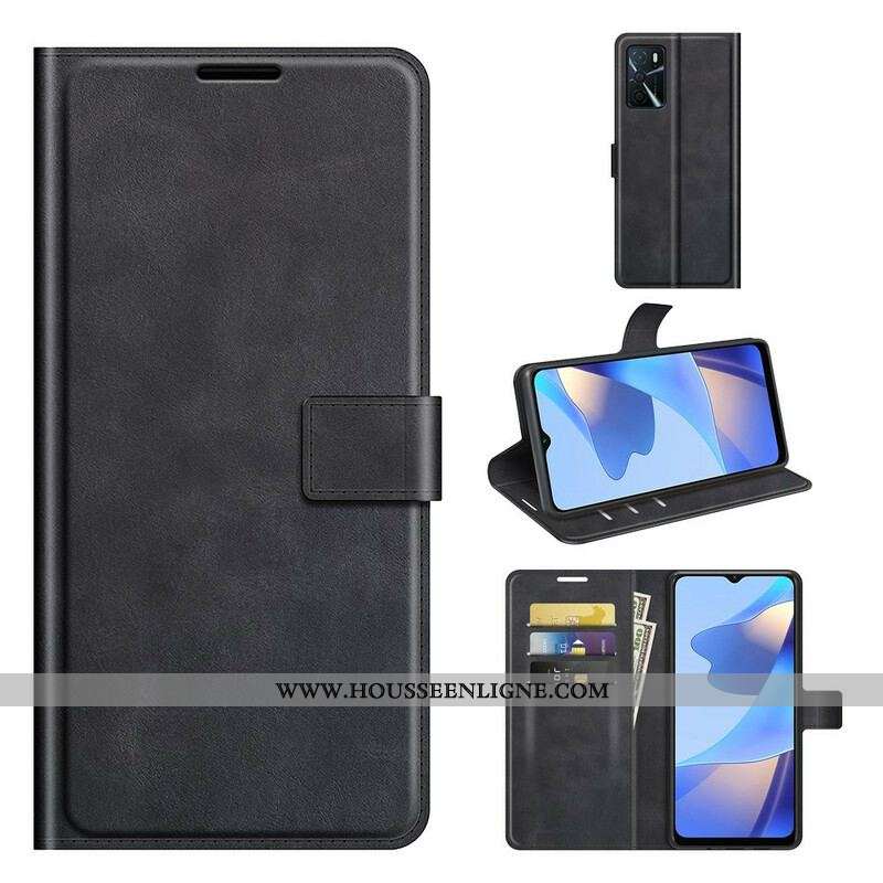 Housse Oppo A16 / A16s Effet Cuir Slim Extrême