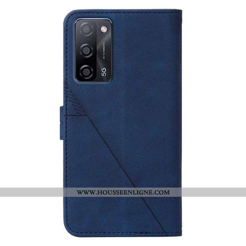 Housse Oppo A16 / A16s Effet Cuir avec Bandoulière