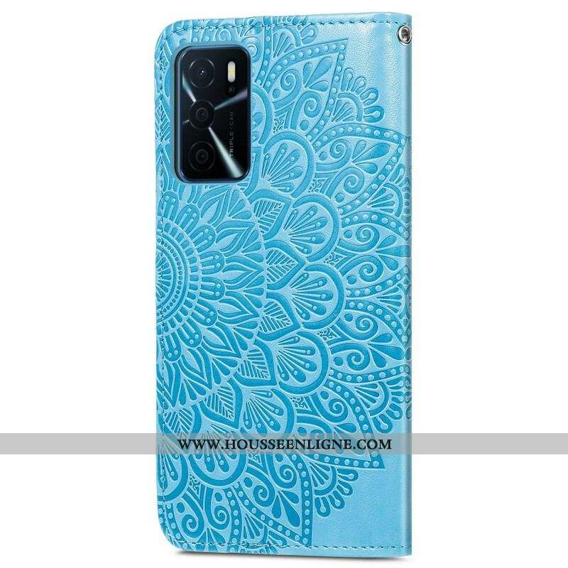 Housse Oppo A16 / A16s Feuilles Tribales