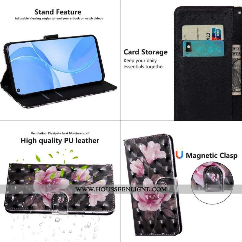 Housse Oppo A16 / A16s Fleurs Blossom