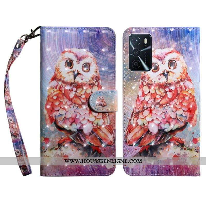 Housse Oppo A16 / A16s Hibou le Peintre