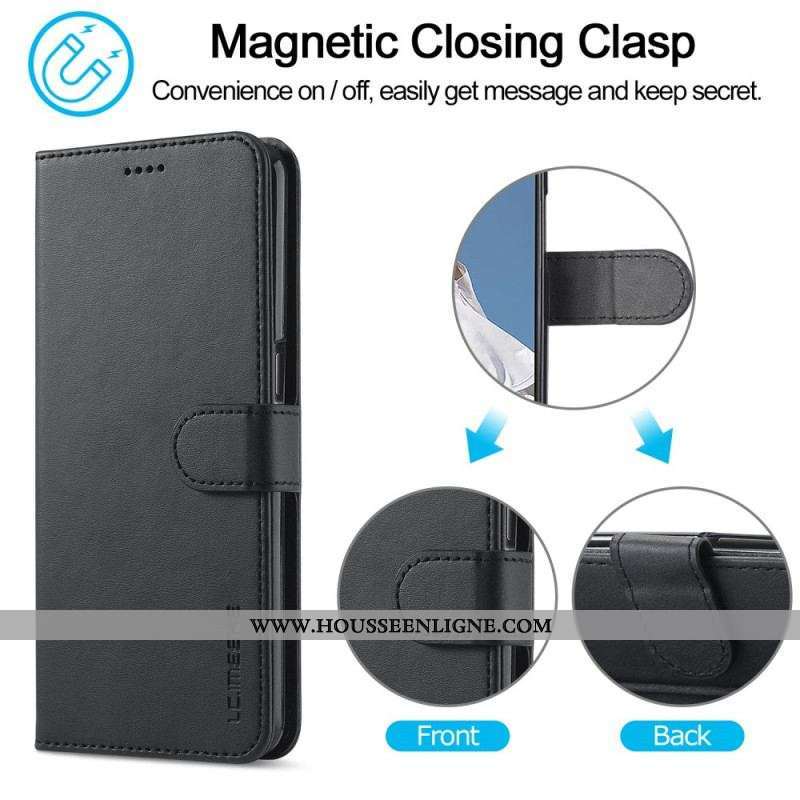 Housse Oppo A16 / A16s LC.IMEEKE Effet Cuir