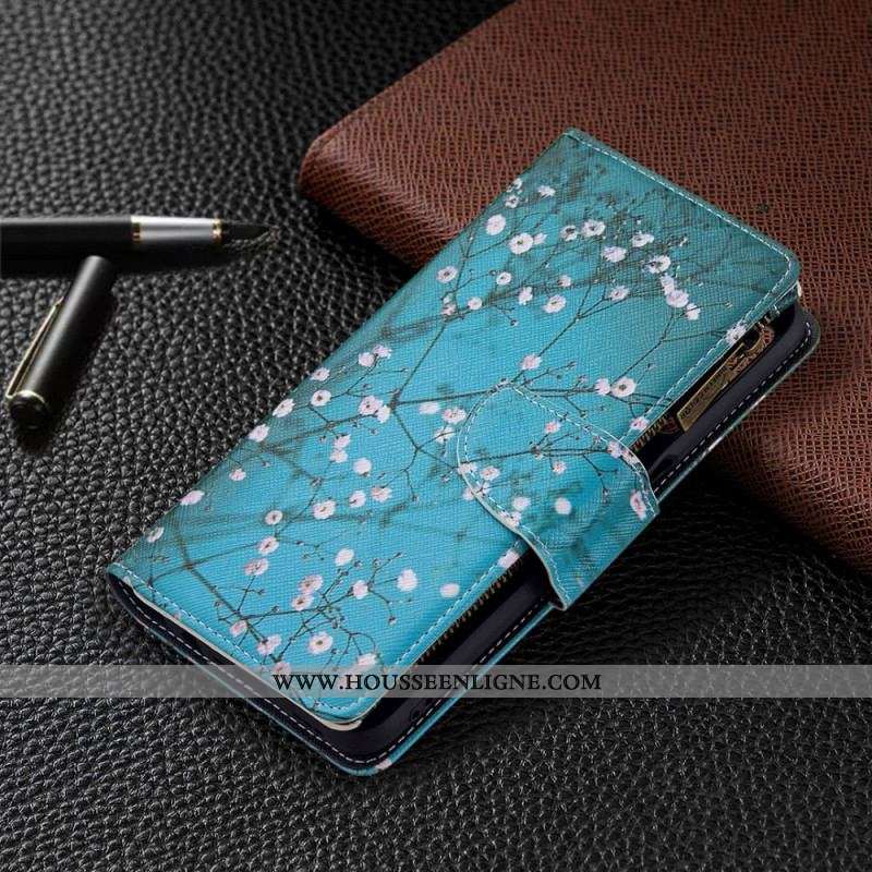 Housse Oppo A16 / A16s Poche Zippée Arbre