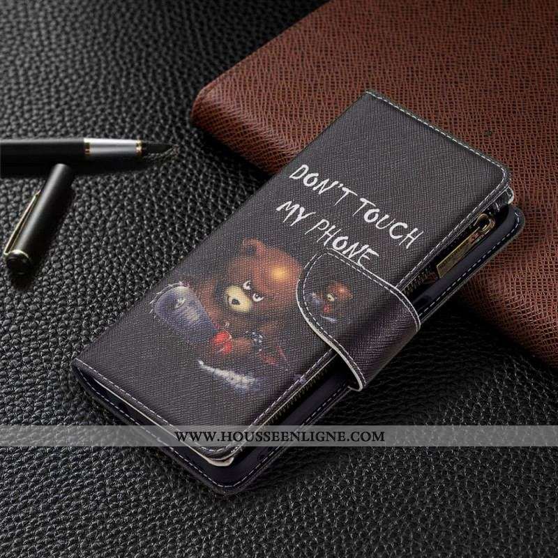 Housse Oppo A16 / A16s Poche Zippée Ours